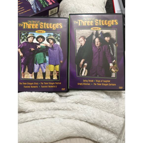 3 DVD set of THE THREE STOOGES , each 1 has 2 cds each. One is new Still Sealed - Picture 10 of 10